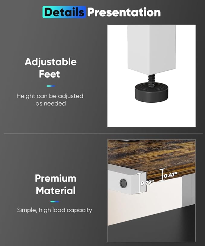 Ardier 4-Tier Wooden Media Stand, AV Media Stand Corner Shelf - Image 4