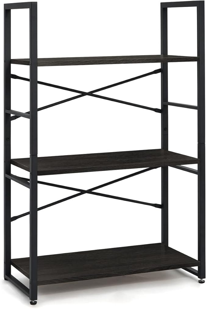 CAPHAUS 3 Tier Small Bookshelf, 24 Inch Width Free Standing Shelf, Bookcase - Image 9