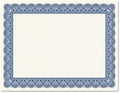 Elite Blue & White Parchment Certificate Papers by Fine+Stationery