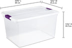 Sterilite 12-Pack ClearView Latch Box, Stackable Storage Organizer Bins - Image 3