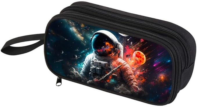 HiGaits Pencil Case for Boys, Durable Pen Box Astronaut by Unknown