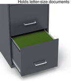 staples 3-drawer vertical file cabinet, letter size, lockable showing dimensions