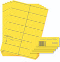 OfficeGear Yellow Shelf Edge Labels 14-up 38x105mm Printable A4 Perforated by OfficeGear