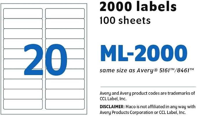 MACO COVER-ALL Printable Labels - Image 6