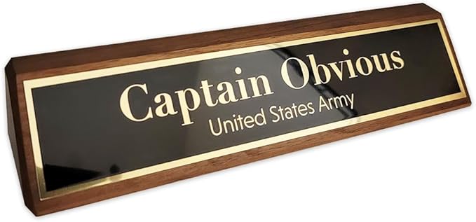Custom Desk Wedge Name Plate - Image 4