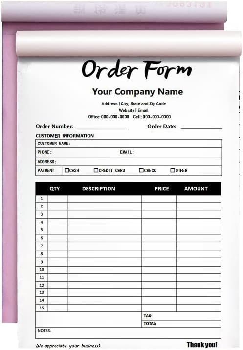 Custom Carbonless Sales Invoice Form Books by Unknown