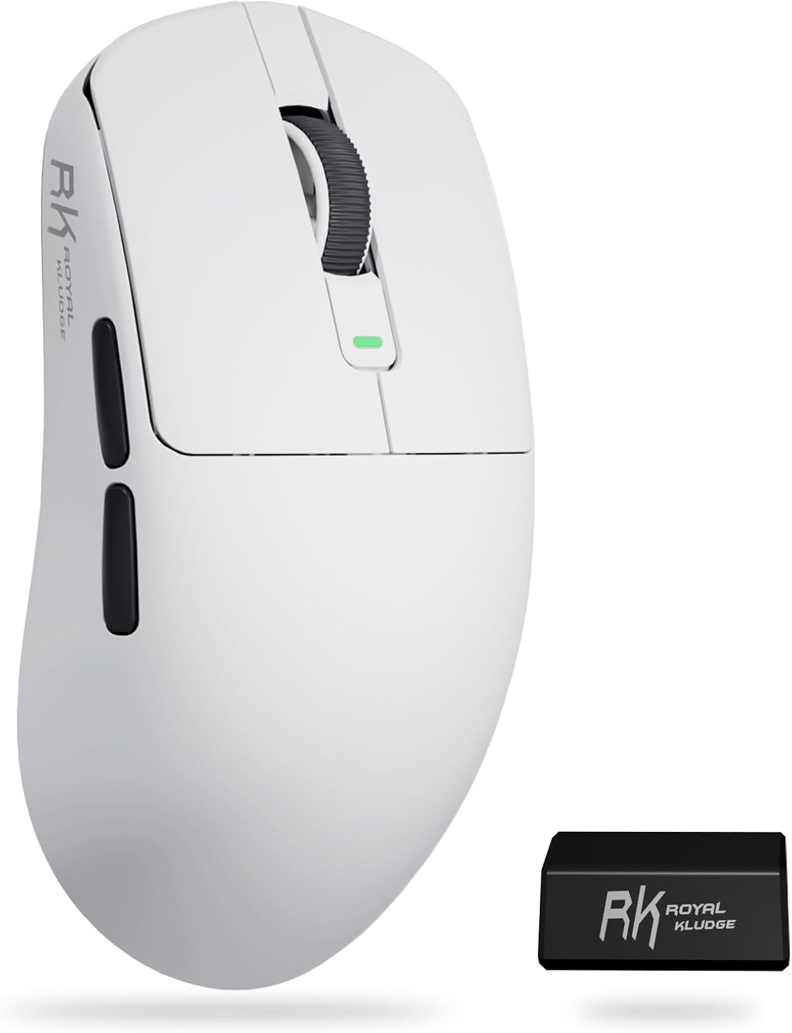 RK ROYAL KLUDGE M3 Wireless Gaming Mouse with 47g Ultra-Lightweight, White