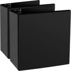 CIXILDTS 4" 3 Ring Binder, Standard 4-Inch Slant-D Ring Binder Fit Letter Size by CIXILDTSOffice