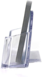 Qizpcer 16 Pack Clear Desktop Business Card Holder Display, Plastic Business - Image 3