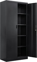 TaskStorz Storage Cabinet, 72 Inch Tall Metal Storage Cabinet by TaskStorz