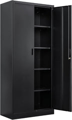 TaskStorz Storage Cabinet, 72 Inch Tall Metal Storage Cabinet by TaskStorz