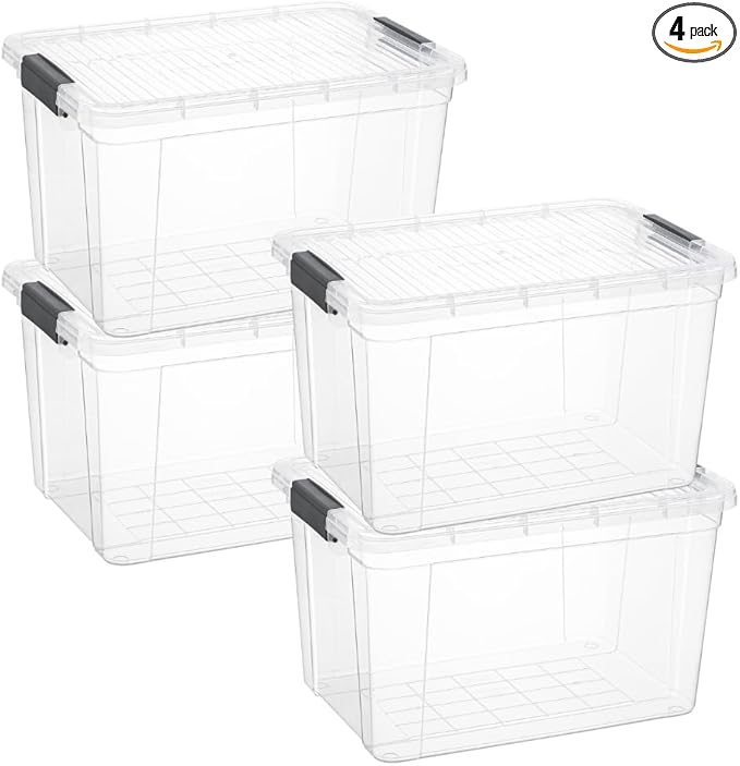 Superio Clear Storage Boxes by Superio