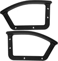 Holibanna Office Chair Arm Rest Replacement Rings Black Plastic 2 Pcs | Slanting Angle Office Chair Arm Rest universal fit for most chairs