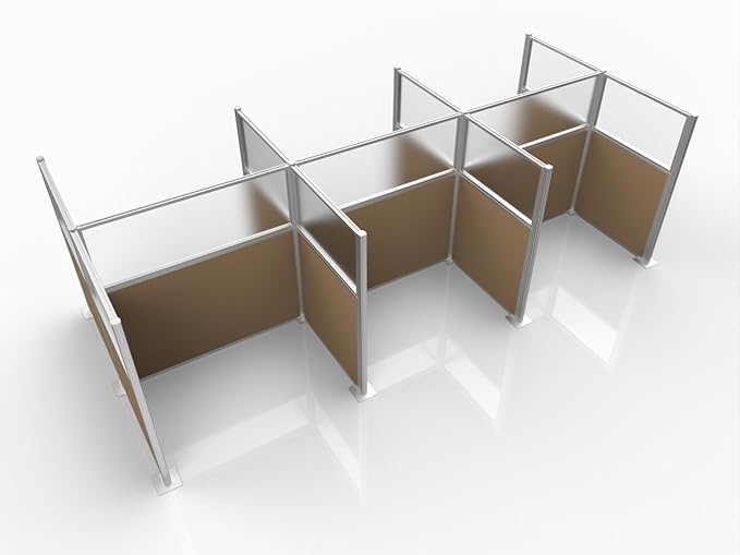 Versare Hush Panel Cubicle Kit | Workstation Partition Walls | Sound Dampening by VERSARE