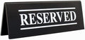 New Star Foodservice Stainless Steel Table Tent Sign, 6-Inch by 1.5-Inch) by NewStarFoodservice