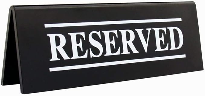 New Star Foodservice Stainless Steel Table Tent Sign, 6-Inch by 1.5-Inch) by NewStarFoodservice