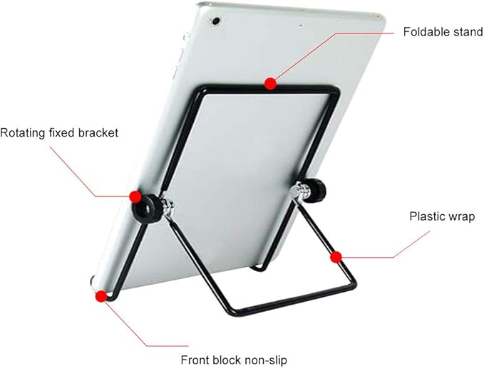 CATHATRR Holder 180° Adjustable Angle Foldable Metal Stand Mount - Image 6