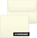 Blank Cream Natural Flat Note Cards and Envelopes – Heavyweight Off-White Cards by SSuperfinePrinting