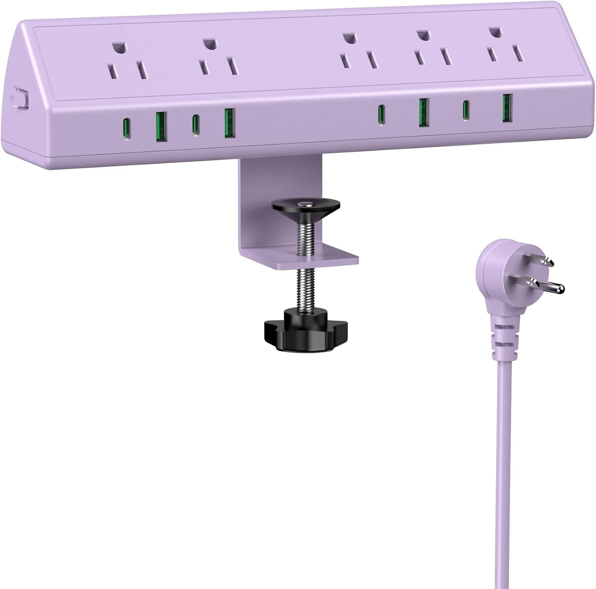 Jgstkcity Desk Clamp Power Strip, 45W Fast Charging Station, 4 USB-C, 4 USB-A