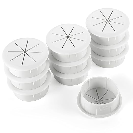 HYCC 10 Pack 2 Inch Flexible Desk Grommet, Organize Wires and Cables on Office by HYCC