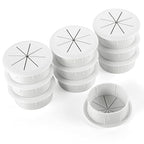 HYCC 10 Pack 2 Inch Flexible Desk Grommet, Organize Wires and Cables on Office by HYCC