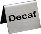 New Star Foodservice Stainless Steel Table Tent Sign, 2 x 2-Inch) - Image 2