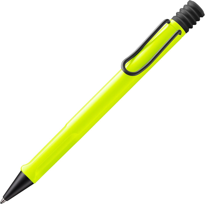 Lamy safari neonyellow - Ballpoint Pen with ergonomic grip & line width M - for pleasant long writing - made of robust ASA plastic – including large capacity refill M 16 in black