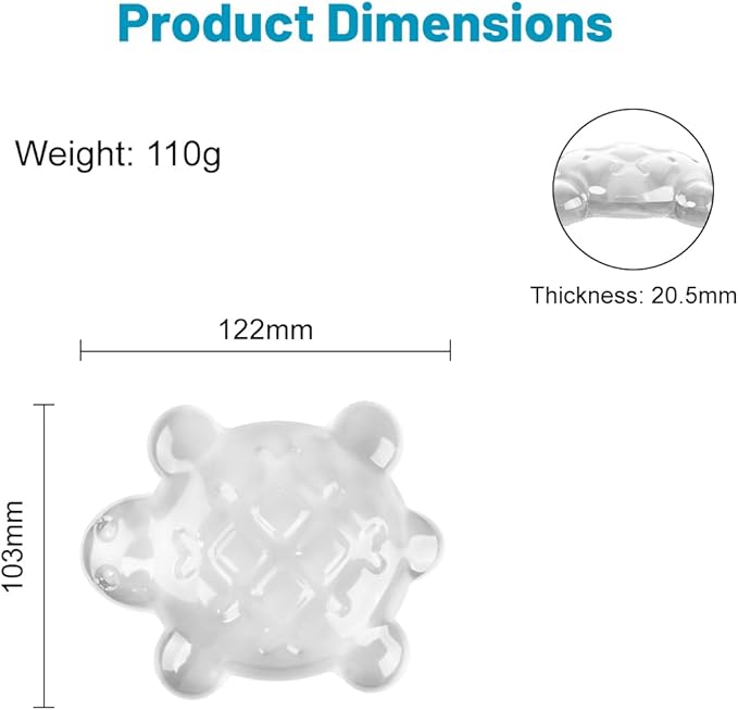 Lucocia Silicone Gel Mouse Wrist Rest, Cute Turtle Shape Ergonomic Elbow Mouse - Image 6