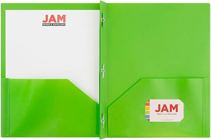 JAM PAPER Plastic Color POP Folders - Image 3