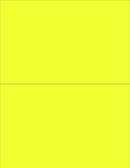 NextDayLabels - 8-1/2 x 11 Neon Color High Light Fluorescent Labels by NextDayLabels