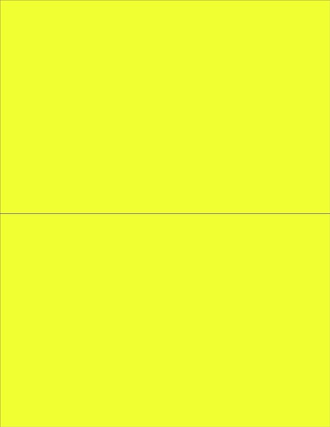 NextDayLabels - 8-1/2 x 11 Neon Color High Light Fluorescent Labels by NextDayLabels
