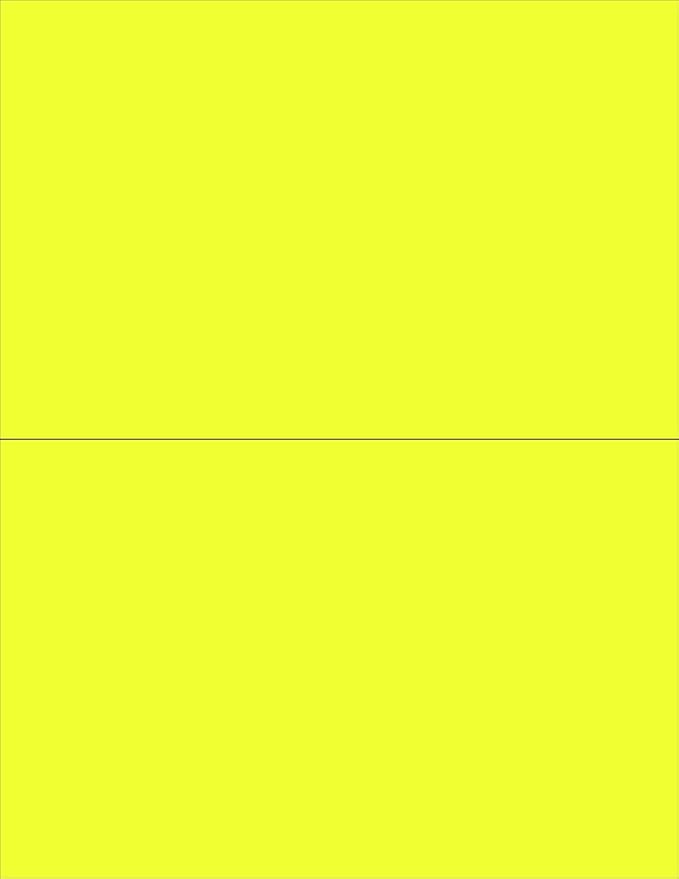 NextDayLabels - 8-1/2 x 11 Neon Color High Light Fluorescent Labels by NextDayLabels