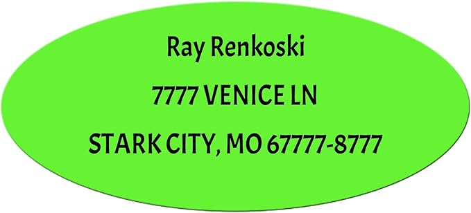 Made in USA Custom Return Address Stickers Labels Customized Mailing Label by HOOKAH+SUN