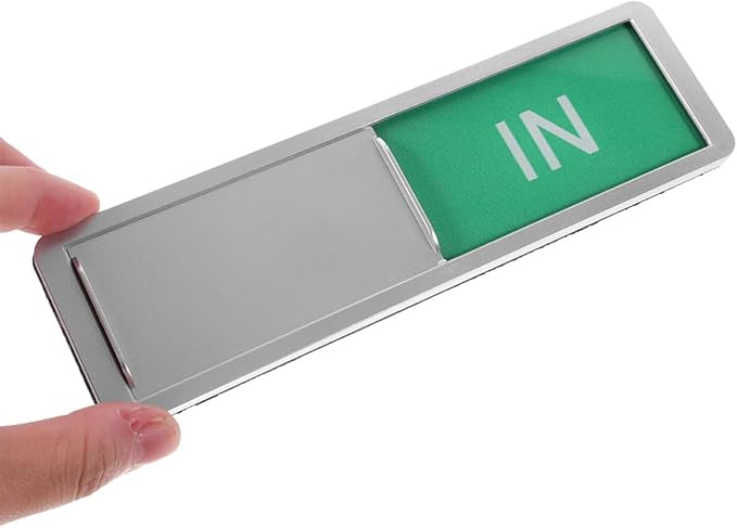 Mipcase 2pcs Office Door Status Signs Sliding Indicators - Image 3