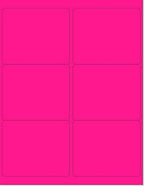 8-1/2 x 11" Neon Color High Light Fluorescent Labels by NextDayLabels
