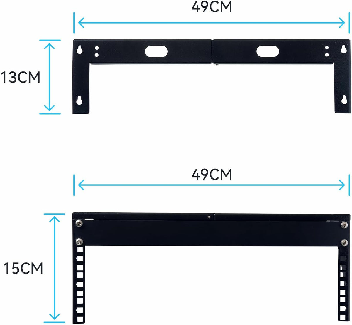 1U 2U 3U 4U Wall Mount Server Rack Shelf Vertical Mount Rack(3U)