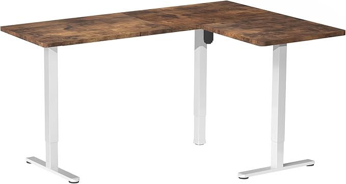 VIVO Electric Corner 63 x 55 inch L-Shaped Standing Desk, Memory Height - Image 9