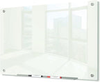 J&J worldwide Glass Whiteboard 47"x35", Magnetic White Board Glass Dry Erase by JJworldwide