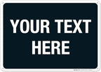 Personalized Custom Black Background Customize by SigoSigns