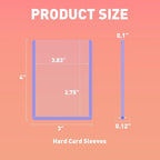 100ct 3"x4" Hard Card Sleeves - Image 2