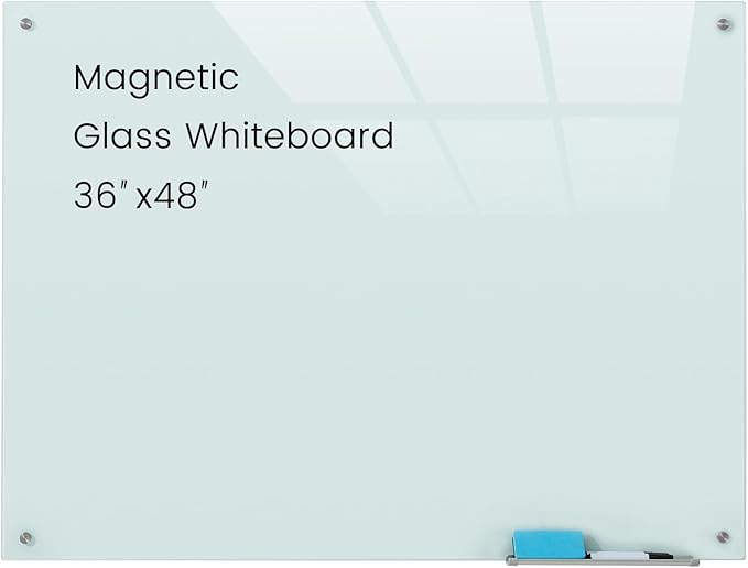 Gooderboard Glass Magnetic White Board by Gooderboard