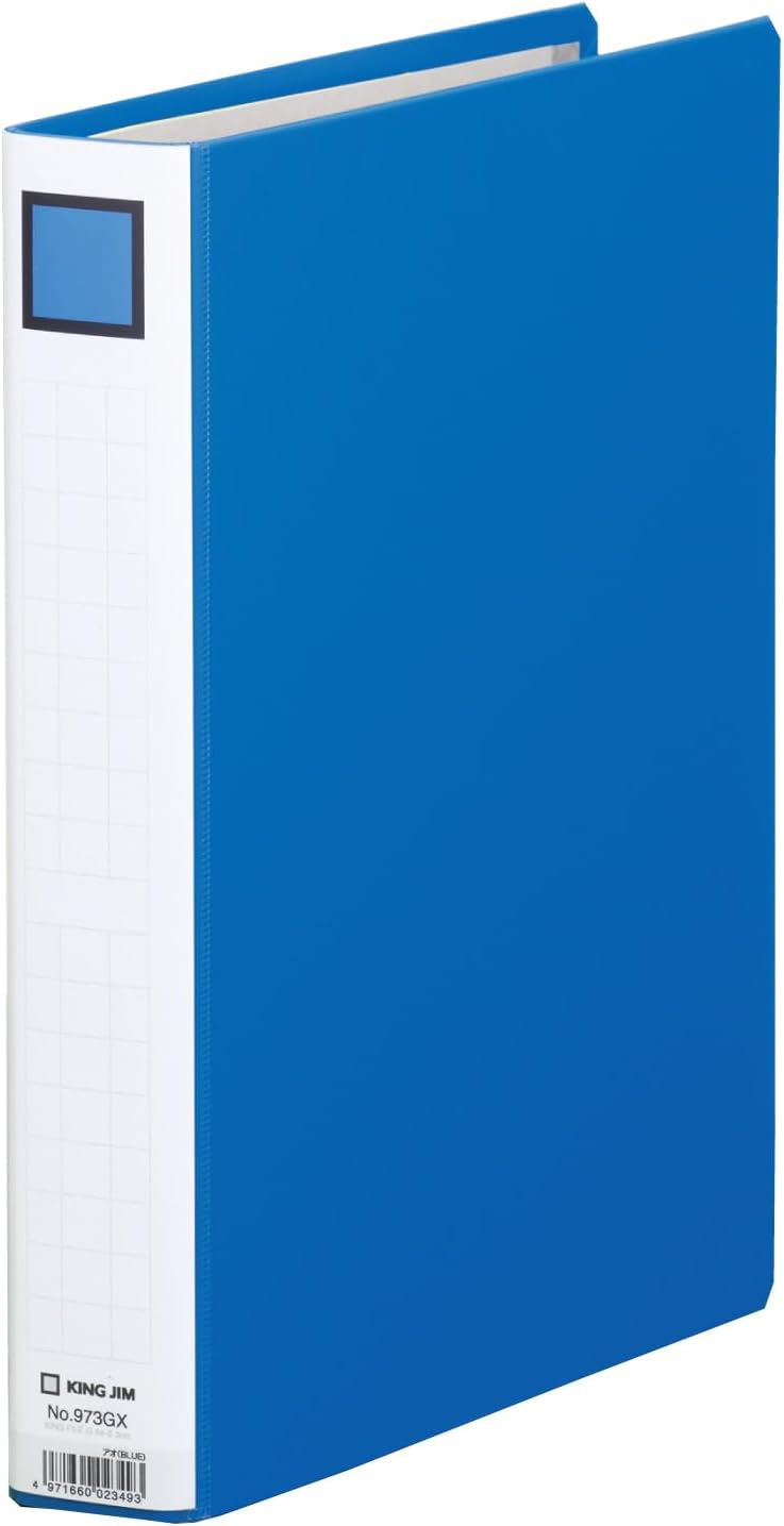 King Jim 973GX Pipe Type File, King File, G A4S, Blue
