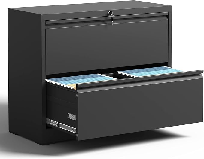 2 Drawer Lateral File Cabinet by YUKIMO