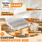 art and craft organizers and storage case –, side view