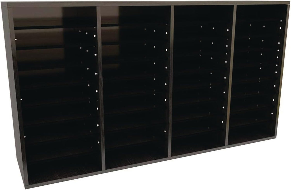 AdirOffice Wooden Adjustable Literature Organizer, 36 Compartment Office Mailbox