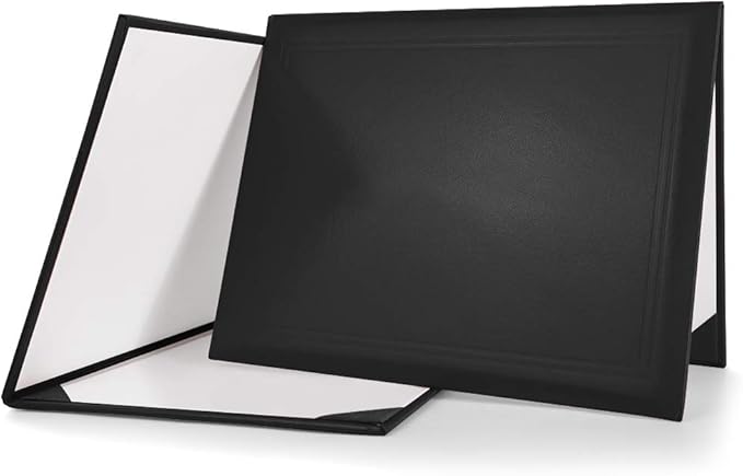 GraduationMall 8.5"x11" Smooth Padded Diploma Cover Certificate Holder Black by GraduationMall%C2%AE