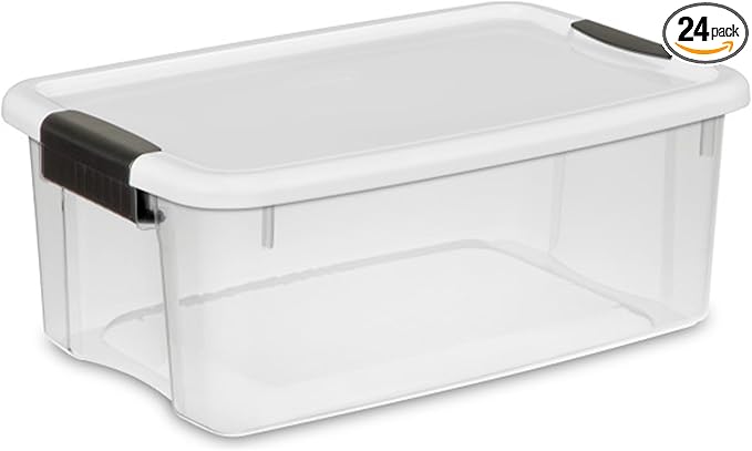 Sterilite 24-Pack Ultra Latching Box, Storage Bins by Sterilite