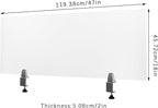 Acrylic Free Standing Privacy Screen, Privacy Desk Panel Protective - Image 2
