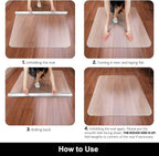 Kuyal Office Chair Mat for Hardwood Floor, Easy Glide, Floor-Protector - Image 6