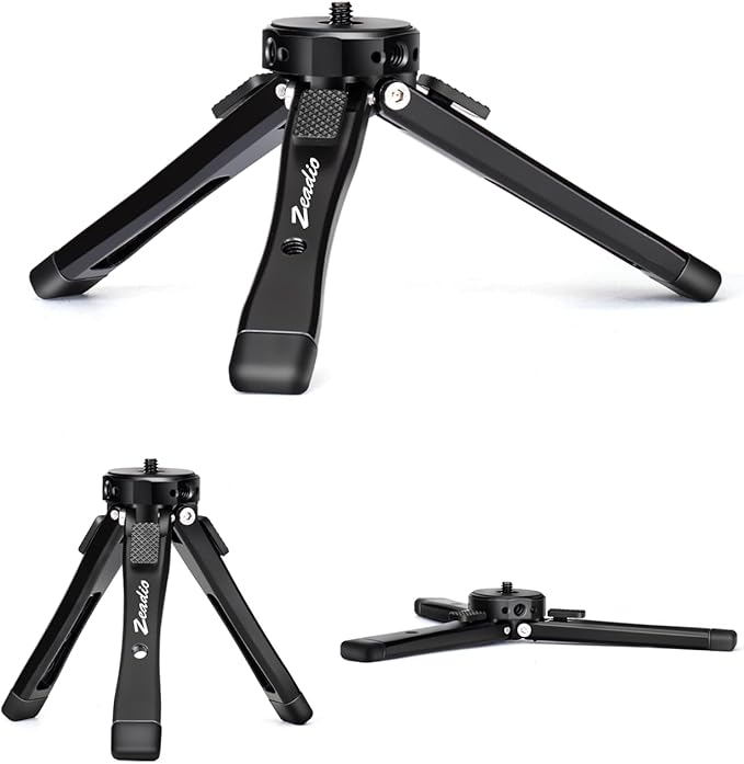 Zeadio Heavy Duty Mini Metal Tripod Stand by Zeadio